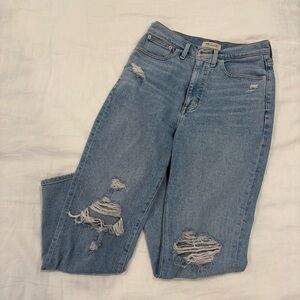 Madewell Mom Jeans Distressed